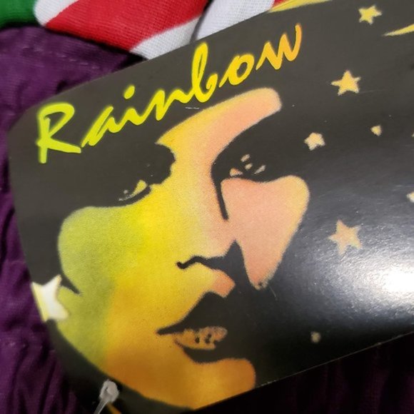 Rainbow multi-colored tiered high-low skirt - Picture 10 of 12